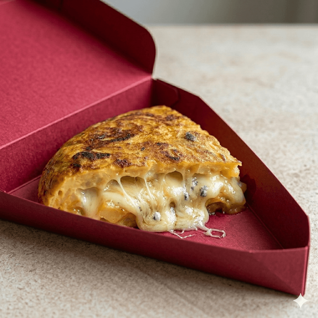 Tortilla cuatro quesos